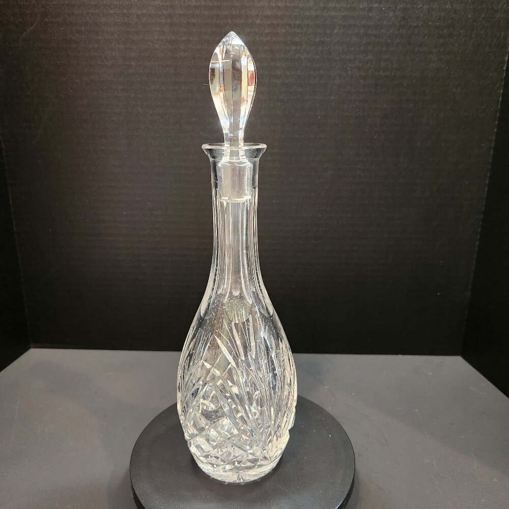 Vintage Cut Crystal Cordial Decanter With Stopper